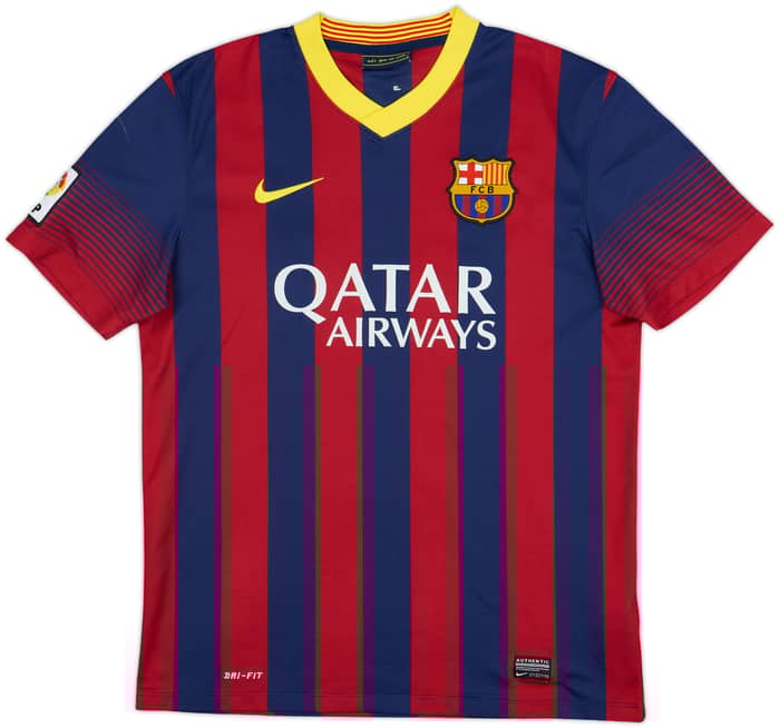 2013-14 Barcelona Home Shirt Messi #10 - 5/10 - (M)