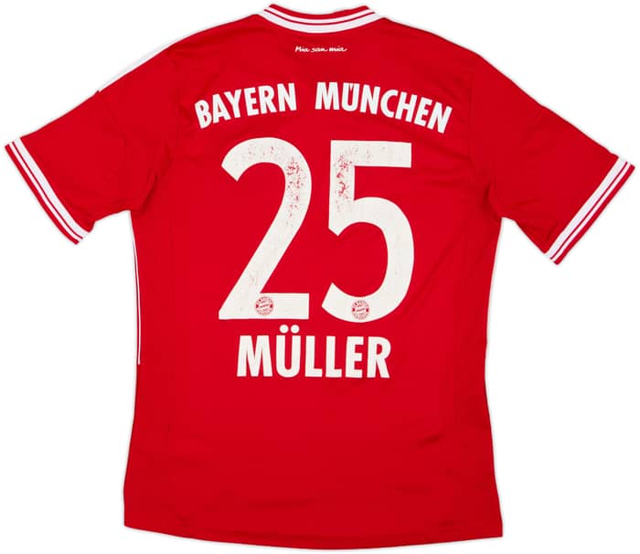 2013-14 Bayern Munich Home Shirt Muller #25 - 5/10 - (L.Boys)