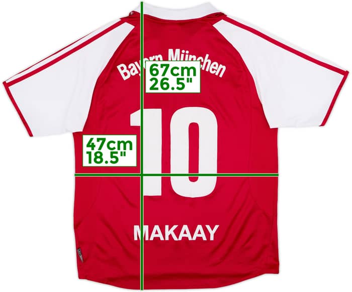 2003-04 Bayern Munich Home Shirt Makaay #10 - 7/10 - (XL.Boys)
