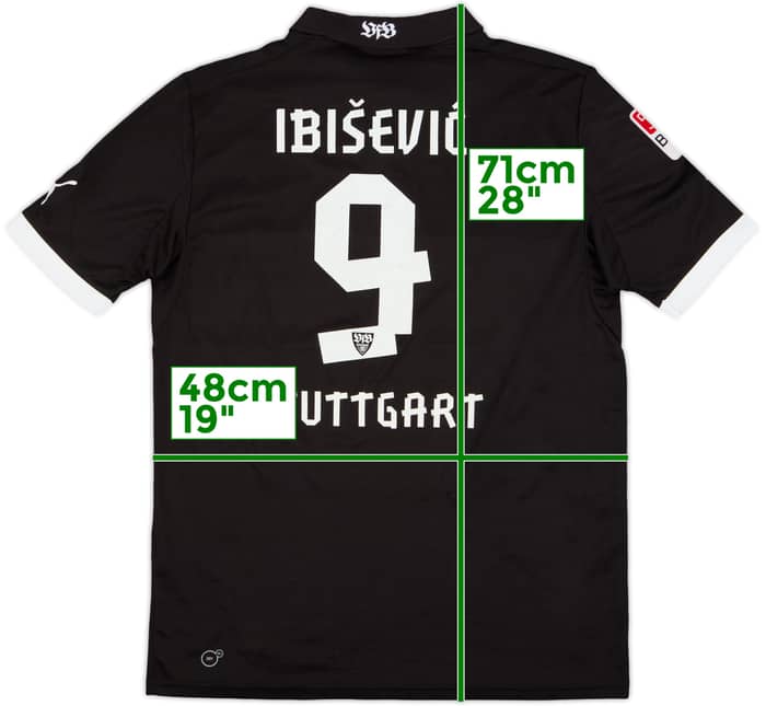 2012-13 Stuttgart Third Shirt Ibisevic #9 - 6/10 - (XL.Boys)