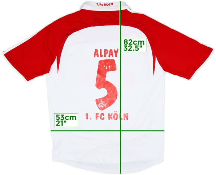 2007-08 FC Koln Away Shirt Alpay #5 - 6/10 - (L)