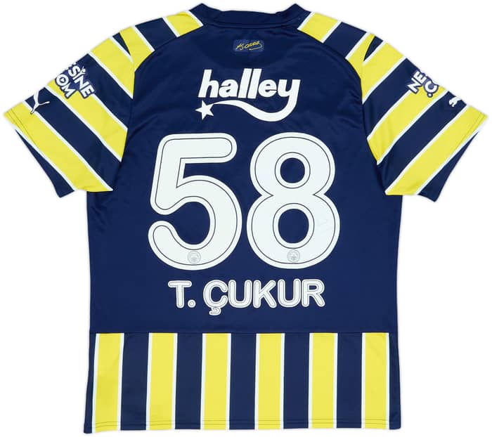 2022-23 Fenerbahce Home Shirt T.Cukur #58 - 6/10 - (L)