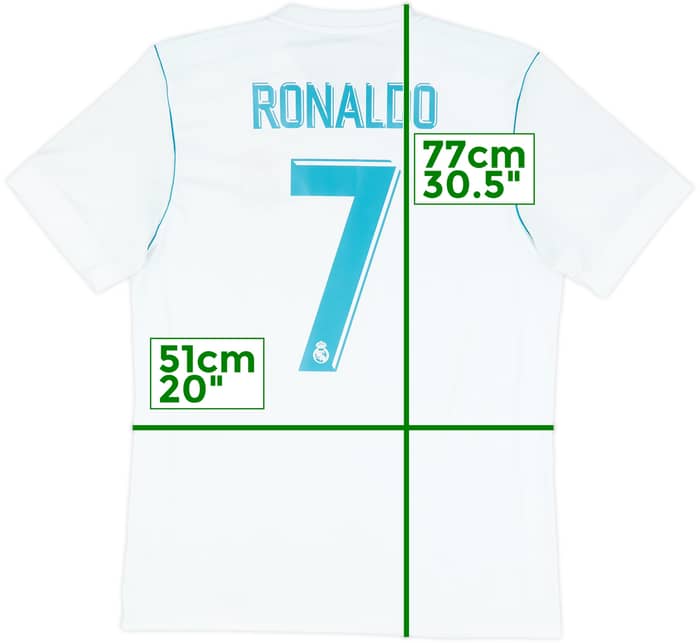 2017-18 Real Madrid Home Shirt Ronaldo #7 - 6/10 - (M)
