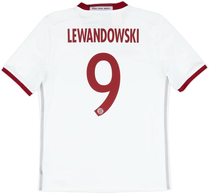 2016-17 Bayern Munich Third Shirt Lewandowski #9 - 8/10 - (XL.Boys)