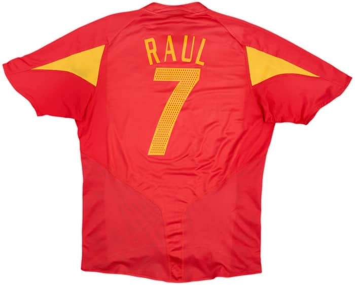 2004-06 Spain Home Shirt Raul #7 - 6/10 - (L)