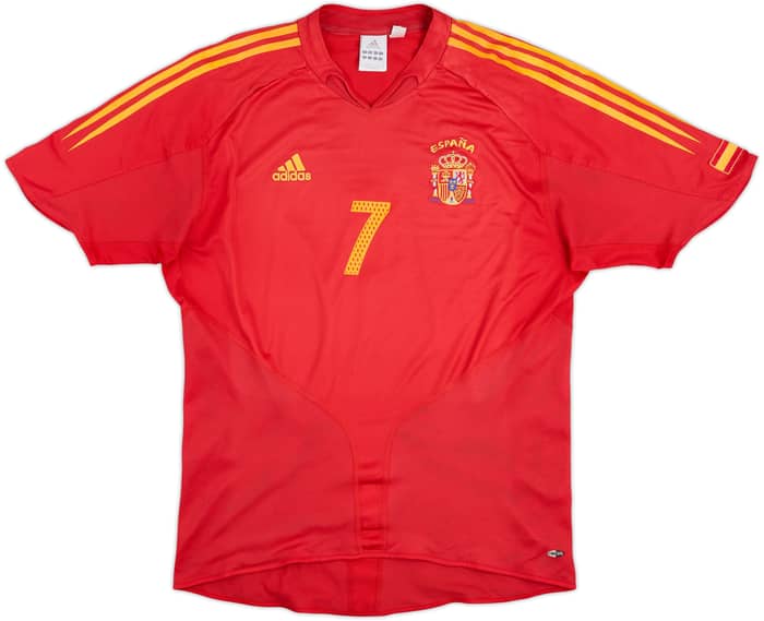 2004-06 Spain Home Shirt Raul #7 - 6/10 - (L)