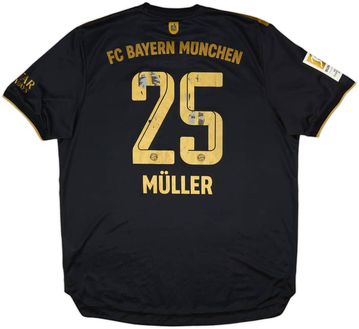 2021-22 Bayern Munich Authentic Away Shirt Muller #25 - 5/10 - (XL)