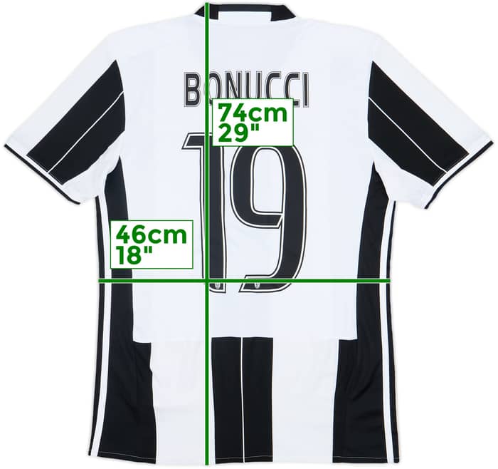 2016-17 Juventus Home Shirt Bonucci #19 - 8/10 - (S)