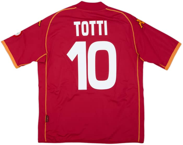 2008-09 Roma Home Shirt Totti #10 - 8/10 - (XL)