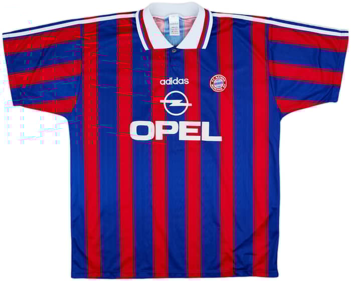 1995-97 Bayern Munich Signed Home Shirt Scholl #7 - 6/10 - (XXL)