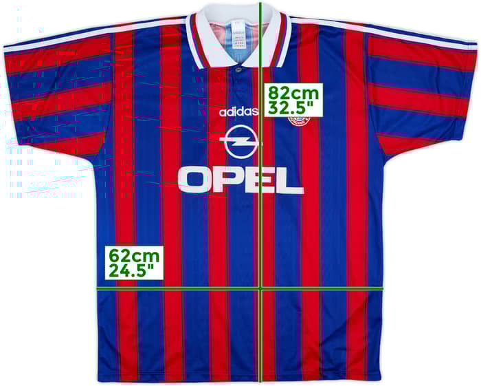 1995-97 Bayern Munich Signed Home Shirt Scholl #7 - 6/10 - (XXL)