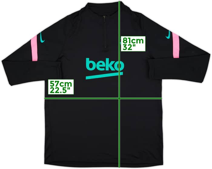 2020-21 Barcelona Nike 1/4 Zip Drill Top - 8/10 - (XL)