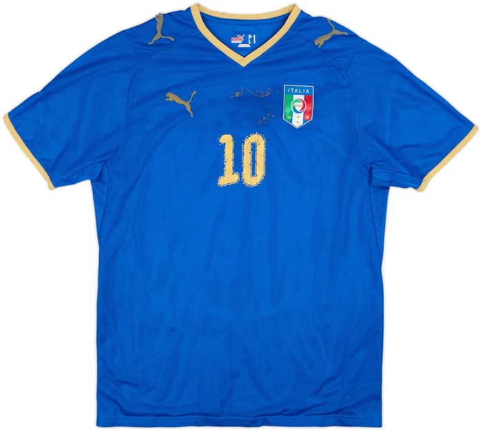 2007-08 Italy Home Shirt Totti #10 - 5/10 - (M)