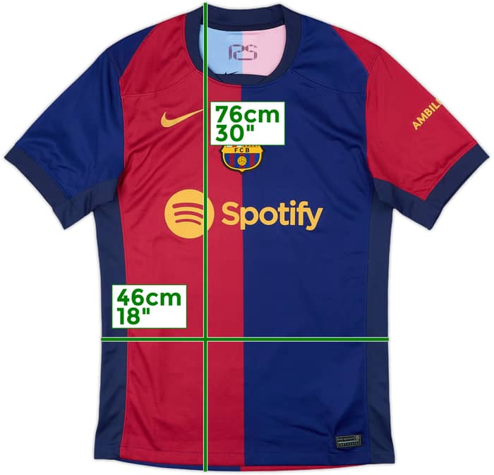 2024-25 Barcelona Home Shirt - 10/10 - (S)
