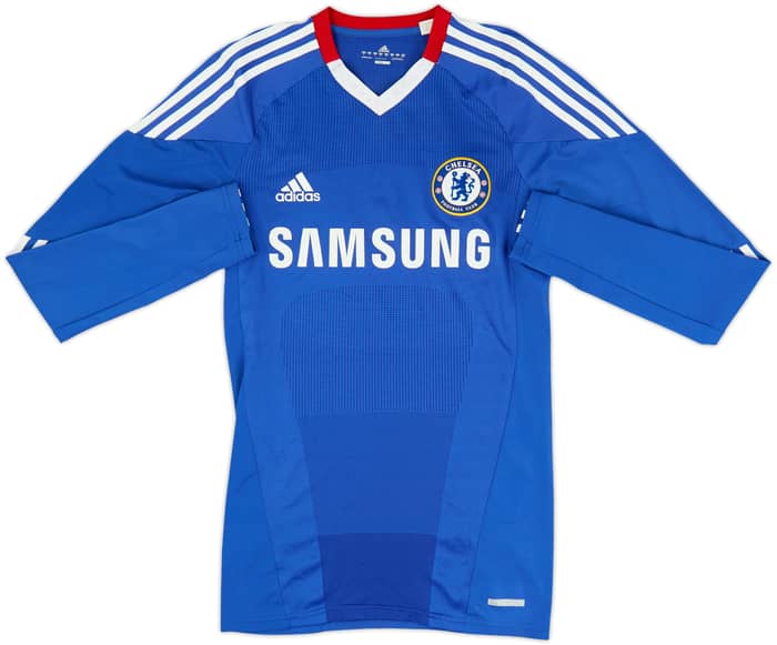 2010-11 Chelsea Player Issue TechFit Home L/S Shirt Drogba #11 - 8/10 - (M)