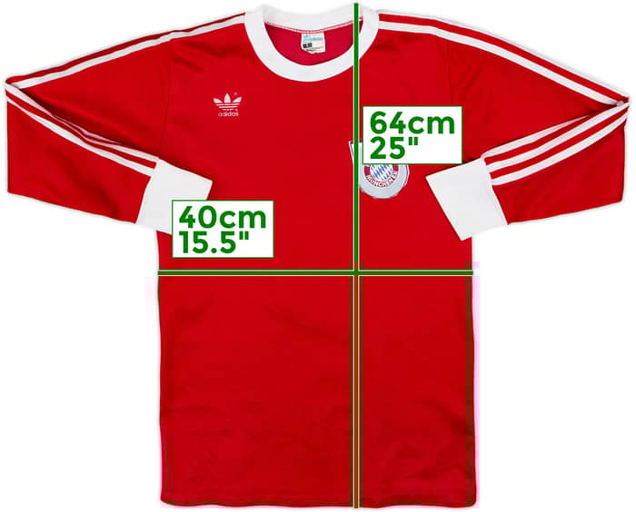 Camiseta adidas Template L/S del Bayern Munich 1980s #9 - 8/10 - (S)
