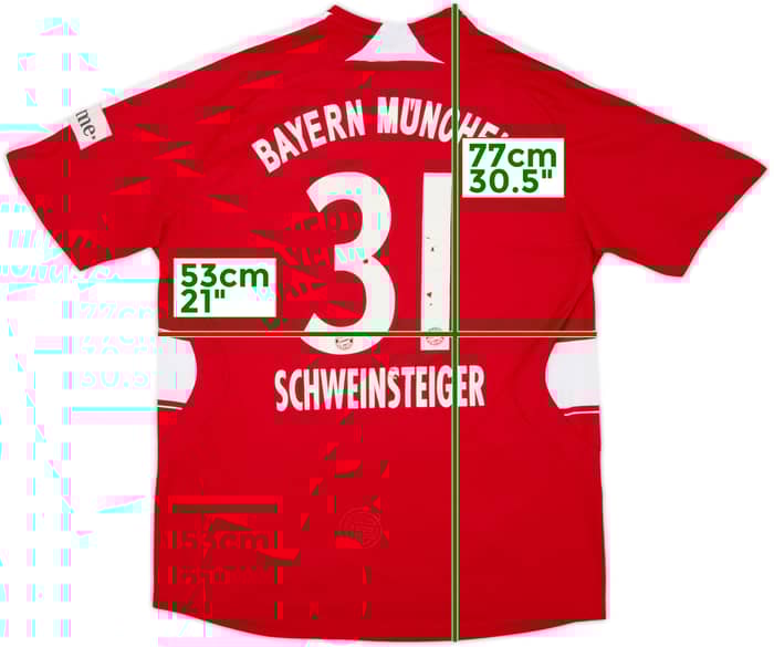 2007-08 Bayern Munich Home Shirt Schweinsteiger #31 - 5/10 - (L)