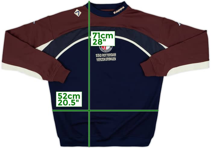 2001-02 Feyenoord Kappa Sweat Top - 7/10 - (L)