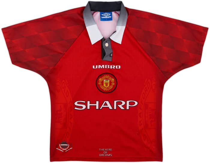 1996-98 Manchester United Home Shirt Cantona #7 - 8/10 - (Y)