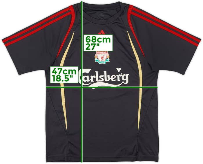 2009-10 Liverpool adidas Training Shirt - 8/10 - (S)