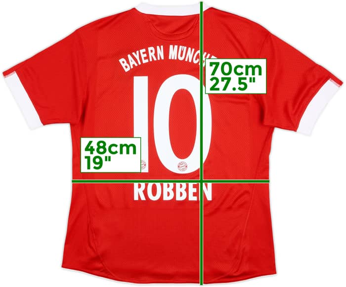 2009-10 Bayern Munich Home Shirt Robben #10 - 8/10 - (Women's L)