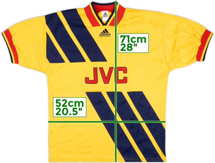 1993-94 Arsenal Match Issue Away Shirt #9