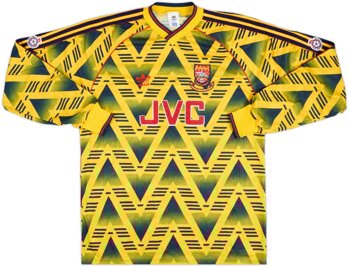 1991-92 Arsenal Match Issue Away L/S Shirt #2