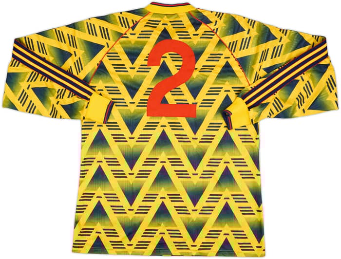 1991-92 Arsenal Match Issue Away L/S Shirt #2