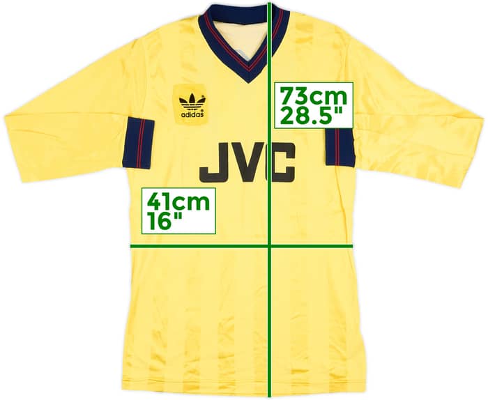 1985-86 Arsenal Match Issue Centenary Away L/S Shirt #12