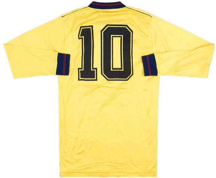 1985-86 Arsenal Match Issue Centenary Away L/S Shirt #10