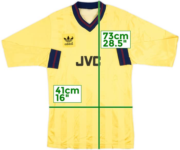 1985-86 Arsenal Match Issue Centenary Away L/S Shirt #10