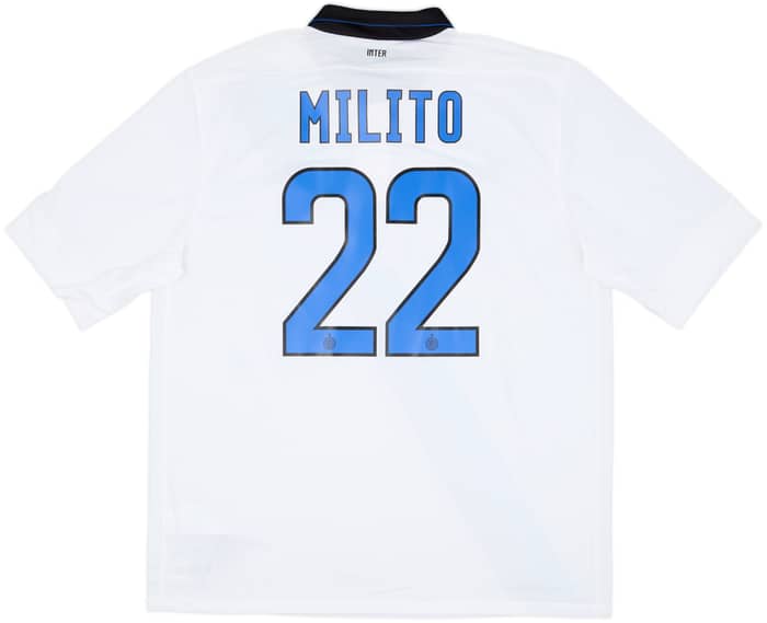 2011-12 Inter Milan Away Shirt Milito #22 - 8/10 - (XL)