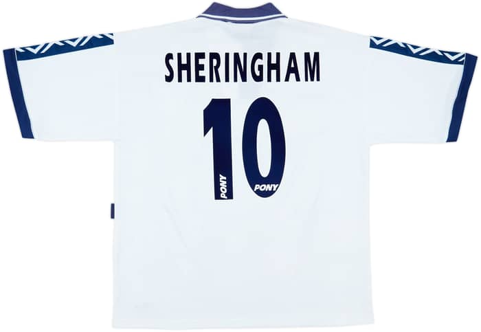 1995-97 Tottenham Home Shirt Sheringham #10 - 8/10 - (XL)