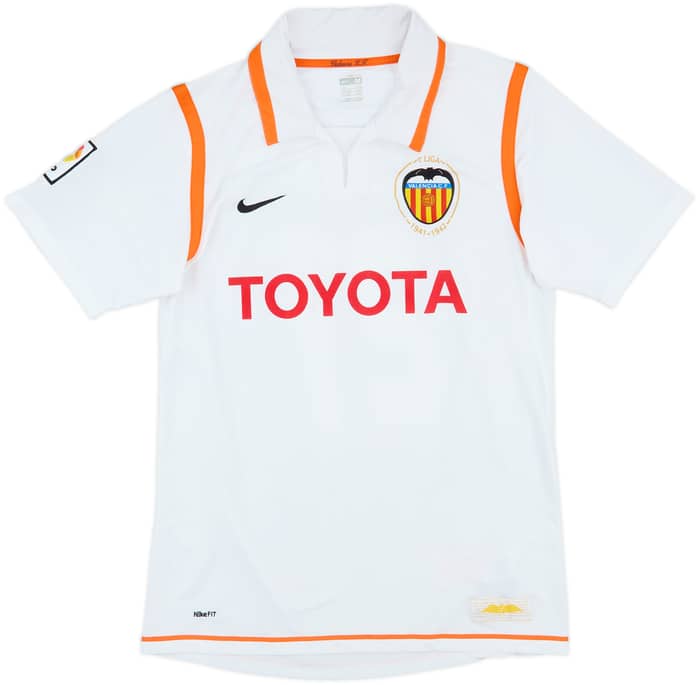 2007-08 Valencia Home Shirt Silva #21 - 6/10 - (M)