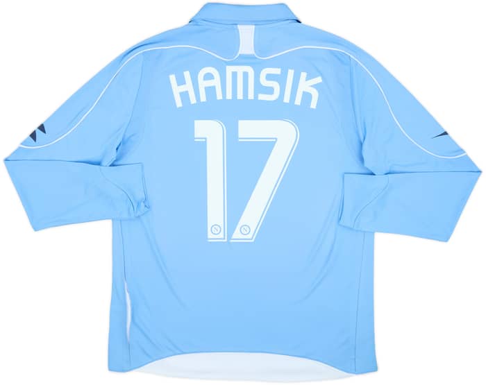 2008-09 Napoli Home L/S Shirt Hamsik #17 (M)