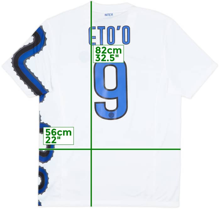 2010-11 Inter Milan Away Shirt Eto'o #9 - 9/10 - (L)