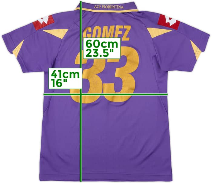 2010-11 Fiorentina Home Shirt Gomez #33 - 6/10 - (M.Boys)