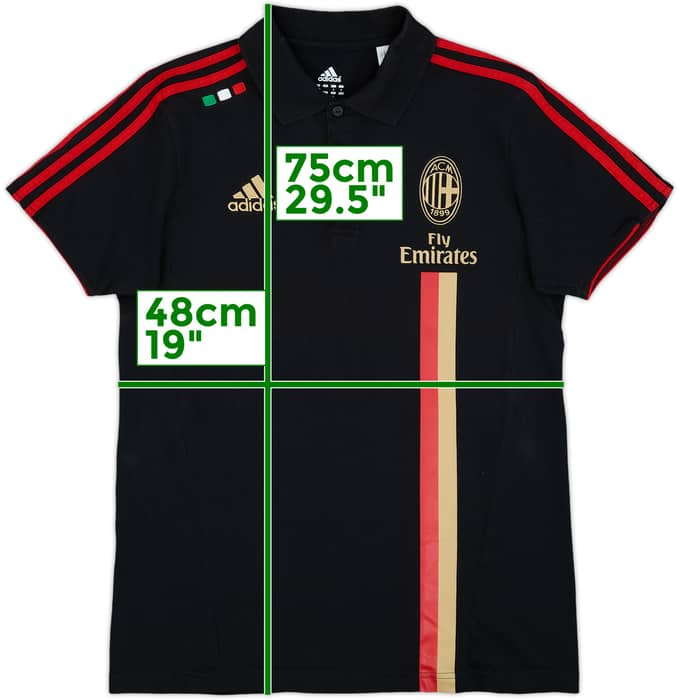 2011-12 AC Milan adidas Polo Shirt - 8/10 - (M)