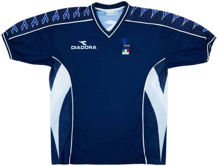 1999-00 Italy FIGC Diadora Training Shirt - 8/10 - (XXL)