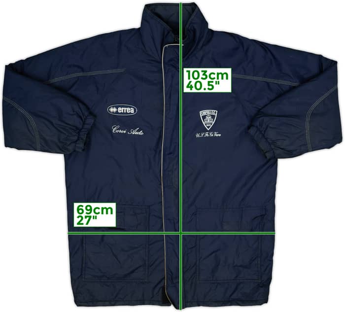 2002-03 Empoli Errea Abrigo de banco acolchado - 6/10 - (XL)