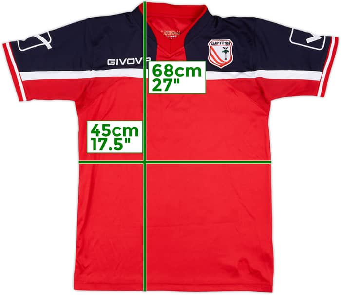 2015-16 Carpi Givova Training Shirt - 9/10 - (S)
