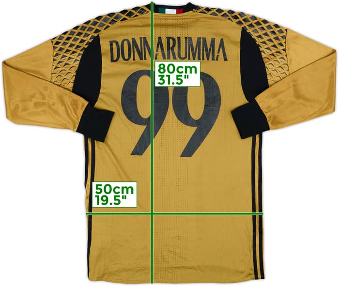 2016-17 AC Milan Player Issue GK Shirt Donnarumma #99 - 6/10 - (M/L)