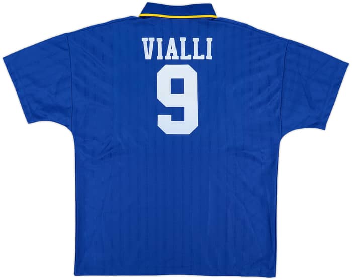 1995-97 Chelsea Home Shirt Vialli #9 - 8/10 - (L)