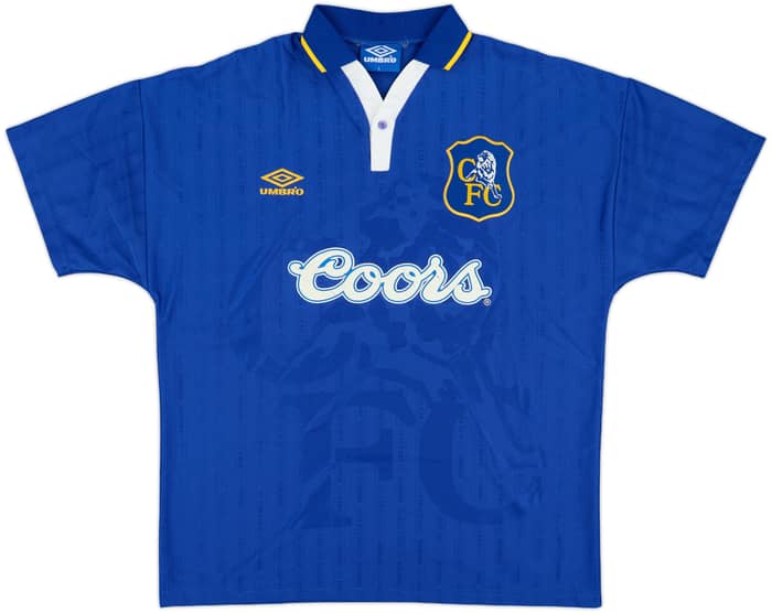 1995-97 Chelsea Home Shirt Vialli #9 - 8/10 - (L)