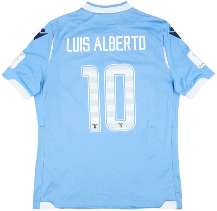 2019-20 Lazio 'Supercoppa' Home Shirt Luis Alberto #10 - 9/10 - (XL)