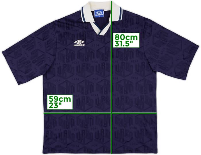 1990s Umbro Template L/S Shirt #4 - 9/10 - (XL)