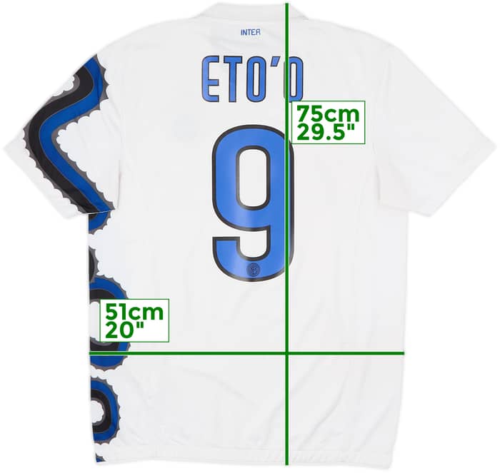 2010-11 Inter Milan Away Shirt Eto'o #9 - 7/10 - (M)