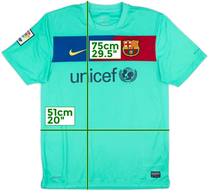 2010-11 Barcelona Away Shirt Messi #10 - 6/10 - (M)