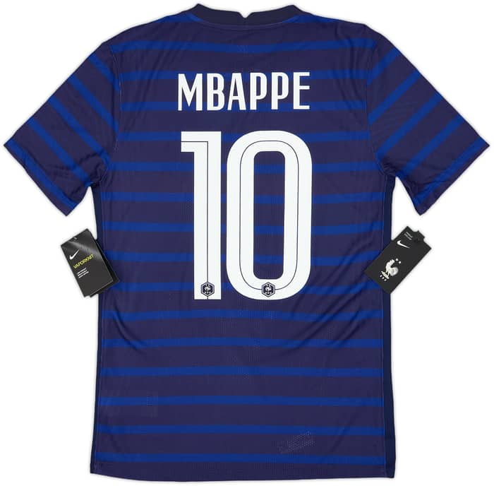 2020-21 France Authentic Home Shirt Mbappe #10 (S)