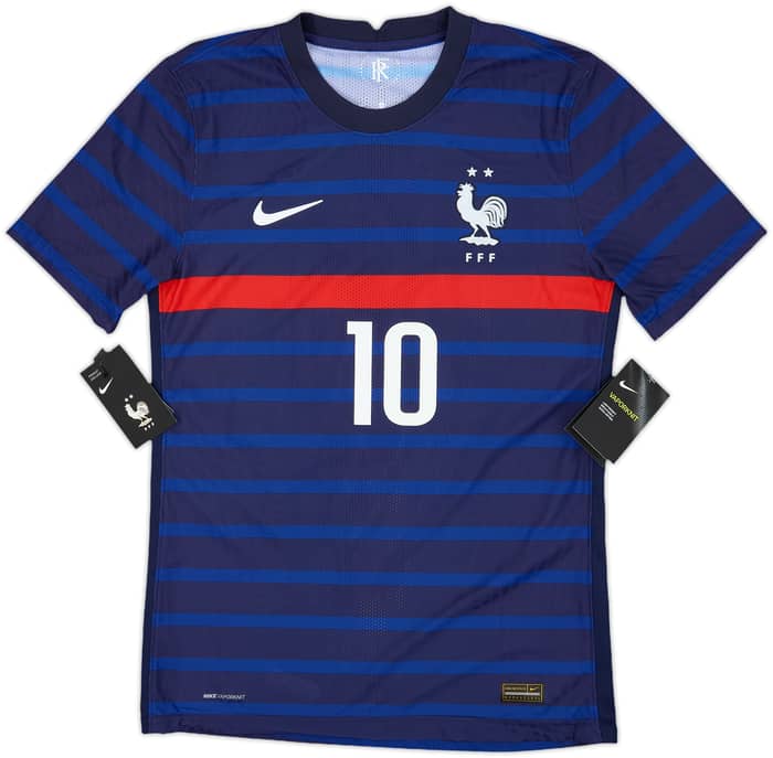 2020-21 France Authentic Home Shirt Mbappe #10 (S)